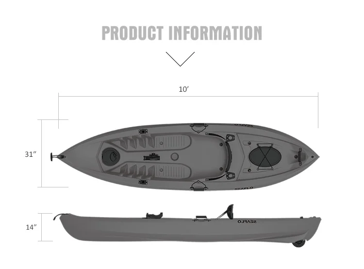 10ft 1 Person HDPE Plastic Boa - огляд і ціна Fishing Equipment