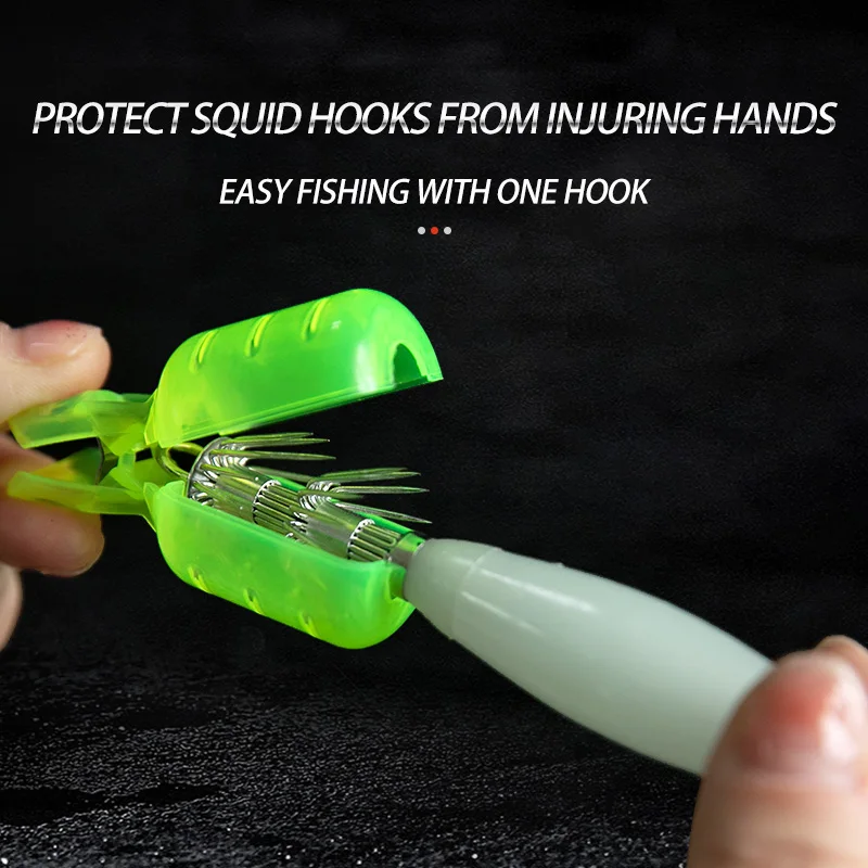 10Pcs/Lot Squid Jig Hook Cover - огляд і ціна Fishing Equipment Carp