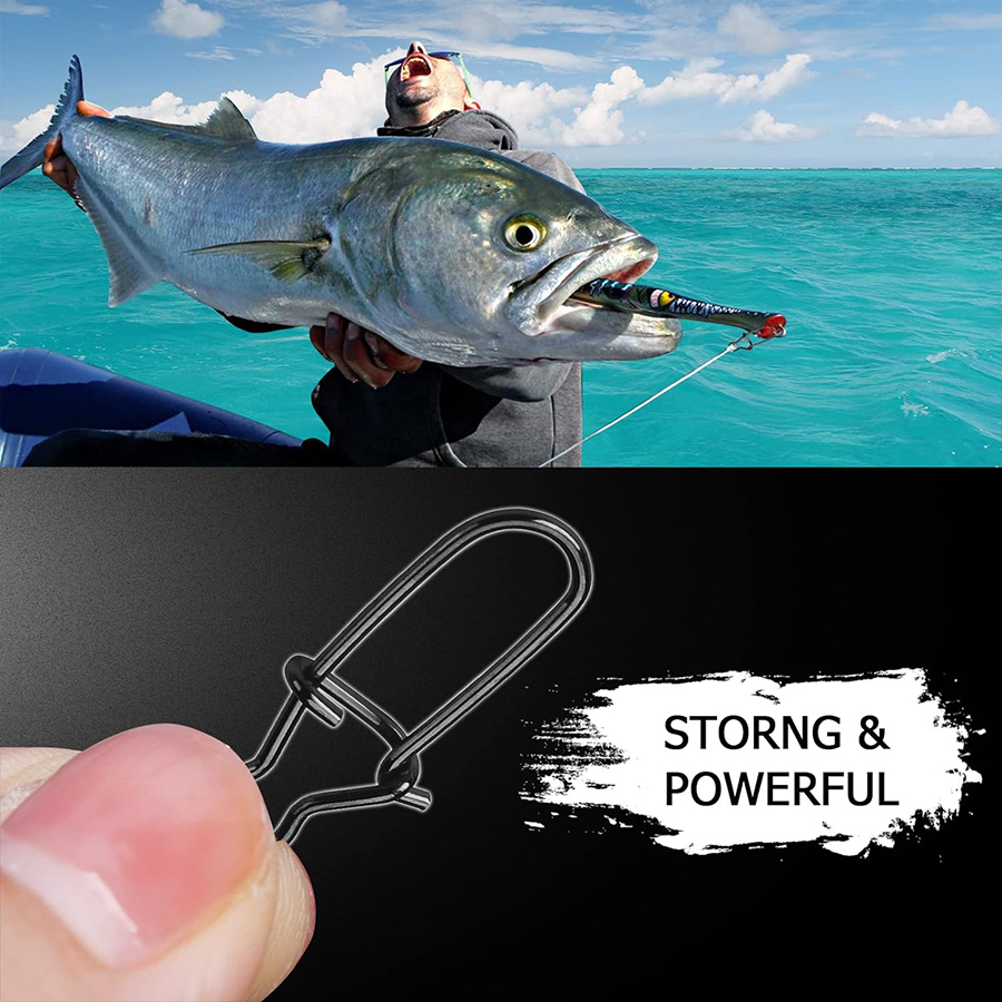50Pcs Crankbait Snaps Stainles - огляд і ціна Fishing Equipment Carp